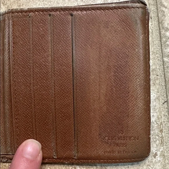 Louis Vuitton Monogram Black Card Holder Made in France
